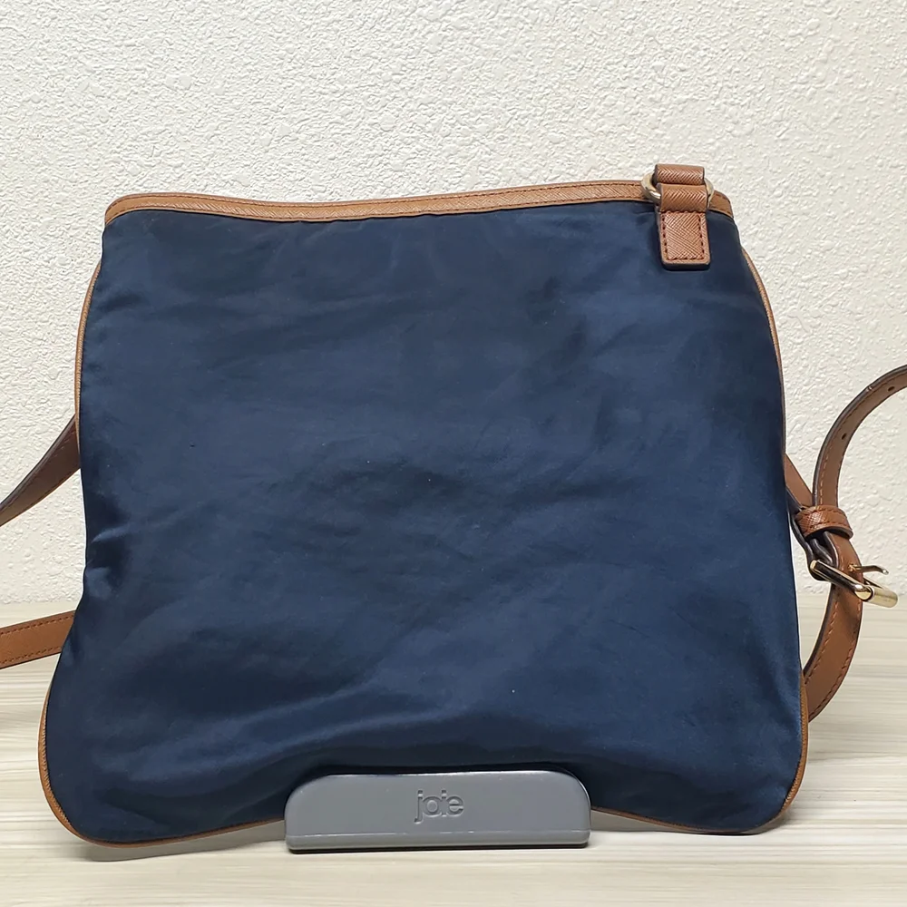 Michael Kors Navy and Brown Crossbody Bag